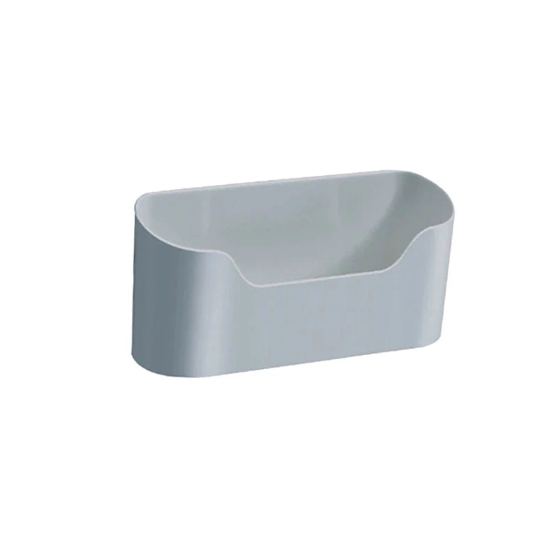 Kitchen Wall-mounted Adhesive Storage Rack Multifunctional Cabinet Door Storage Box Under Sink Drawer Shelf Bathroom Organizer
