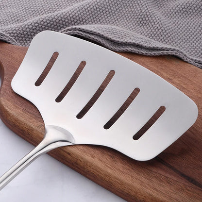 1/7/10Pcs Kitchen Utensils Cooking tools Stainless Steel Shovels Turner Ladle Soup Spoon Colander Filter Silver for Restaurant