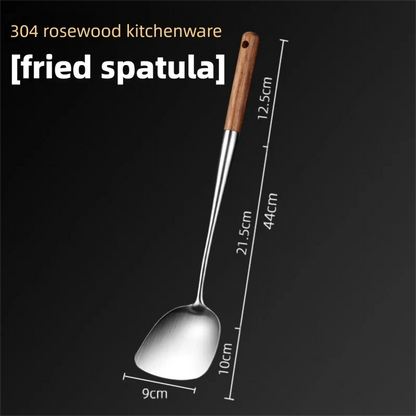 Kitchen Utensils Wok Spatula Iron and Ladle Tool Set Spatula for Stainless Steel Cooking Equpment Kitchen Accessories Essentials