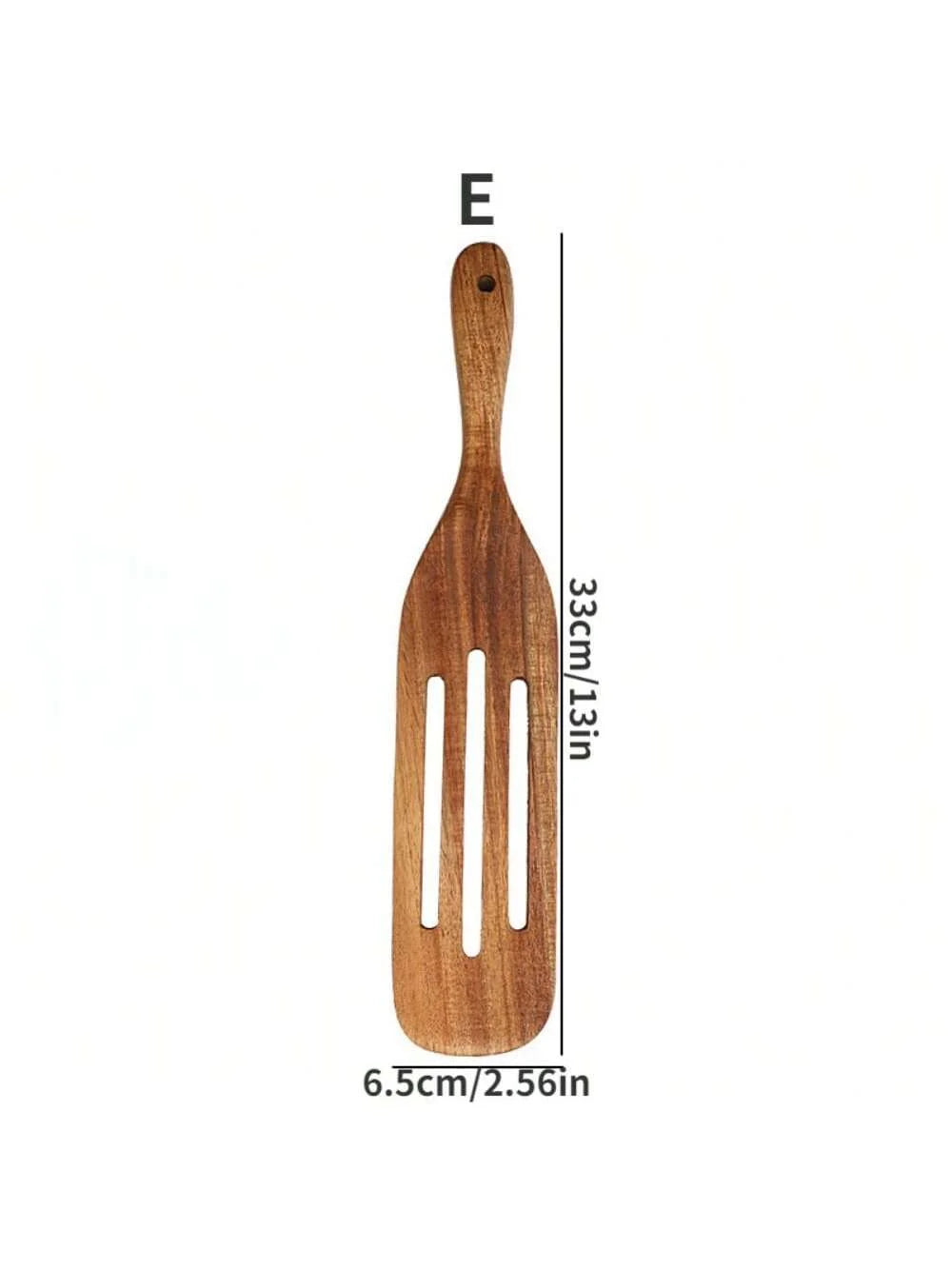 Wooden Cooking Tools Set 5PCS Teak Wood Non-Stick Heat Resistant Spatula Spoon Kitchen Tools for Cooking Serving and Stirring