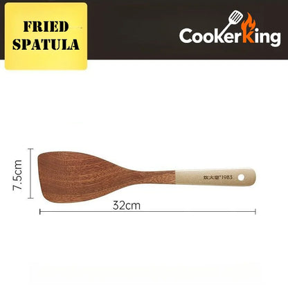 COOKER KING 4 in1 Cooking Tool Set Ebony Spatula and Spoon for Kitchen Use Kitchenware Exquisite Kitchen Tools Gift To Family