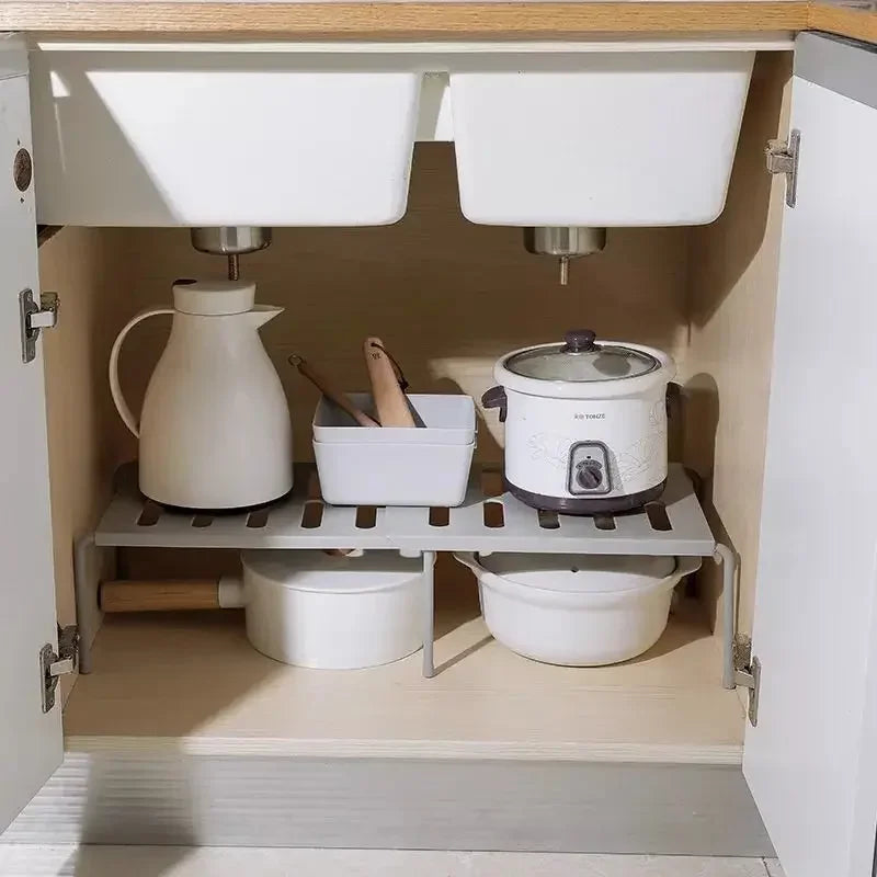 Kitchen Closet Organizer Storage Shelf for Wardrobe, Decorative Cabinet Holders, Space Saving Rack