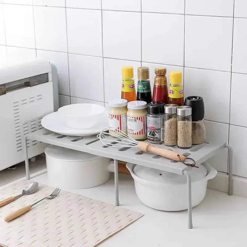 Kitchen Closet Organizer Storage Shelf for Wardrobe, Decorative Cabinet Holders, Space Saving Rack