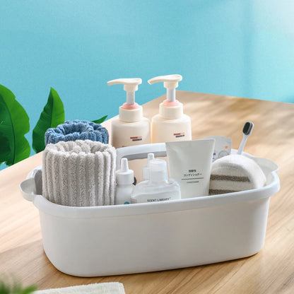 Cleaning Caddy For Cleaning Supplies With Handle - Portable Plastic Tote Organizer For Shower, Bathroom, Kitchen