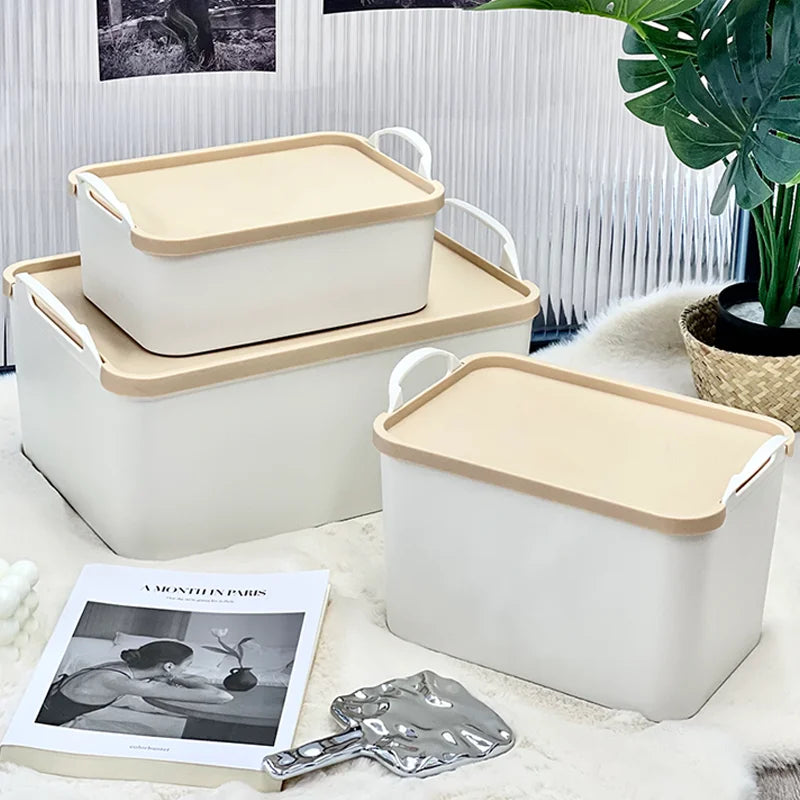 Multi-Function Home Organizer Storage Box with Handles for Closet Floor Storage Bin for Blankets And Miscellaneous Items