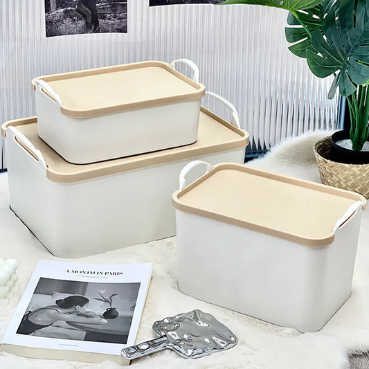 Multi-Function Home Organizer Storage Box with Handles for Closet Floor Storage Bin for Blankets And Miscellaneous Items