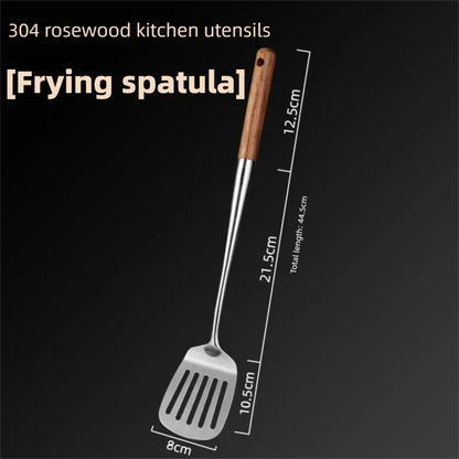 Kitchen Utensils Wok Spatula Iron and Ladle Tool Set Spatula for Stainless Steel Cooking Equpment Kitchen Accessories Essentials