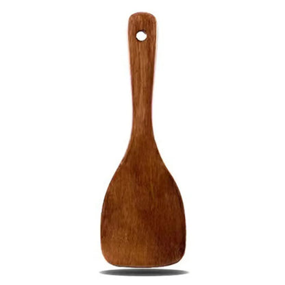 Rice Spoon Wooden Cooking Spatula Scoop Kitchen Utensil Non-stick Hand Wok Shovel Household Kitchen Tools Accessories Cookware