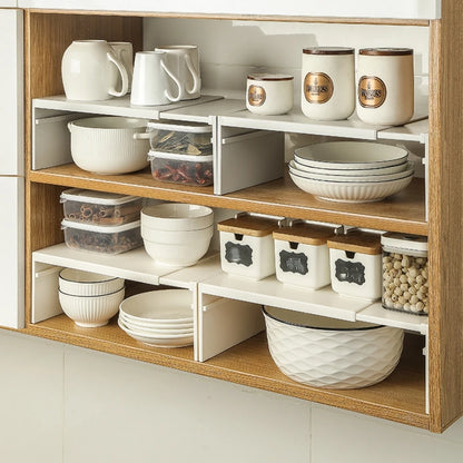 Kitchen Storage Rack Space-Saving Cabinet Organizer Multi-Functional Countertop Tiered Shelf for Home Organization