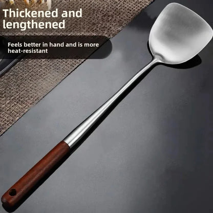 Kitchen Utensils Wok Spatula Iron and Ladle Tool Set Spatula for Stainless Steel Cooking Equpment Kitchen Accessories Essentials