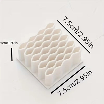 Household desktop organizer with layered grid and tubular strip design for ointment,medicine,drug organization and storage shelf