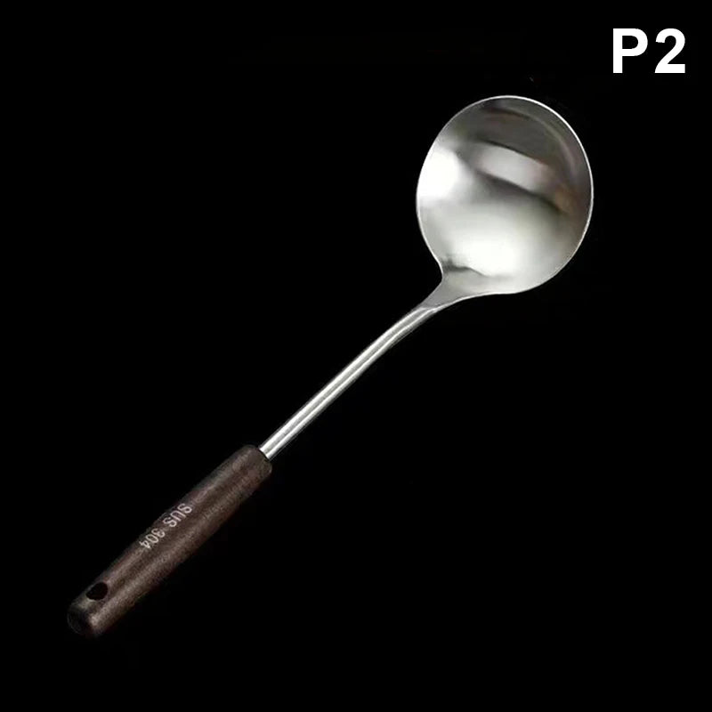 Kitchen Utensils Wok Spatula Iron And Ladle Tool Set Spatula For Stainless Steel Cooking Equpment Kitchen Accessor Essentials