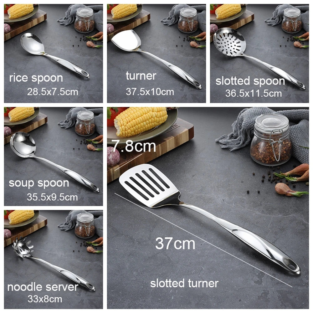 Cooking Tools Heat-resistant Handle Soup Spoon Spaghetti Turner Shovel Cookware Kitchenware Kitchen Utensils Pasta Server