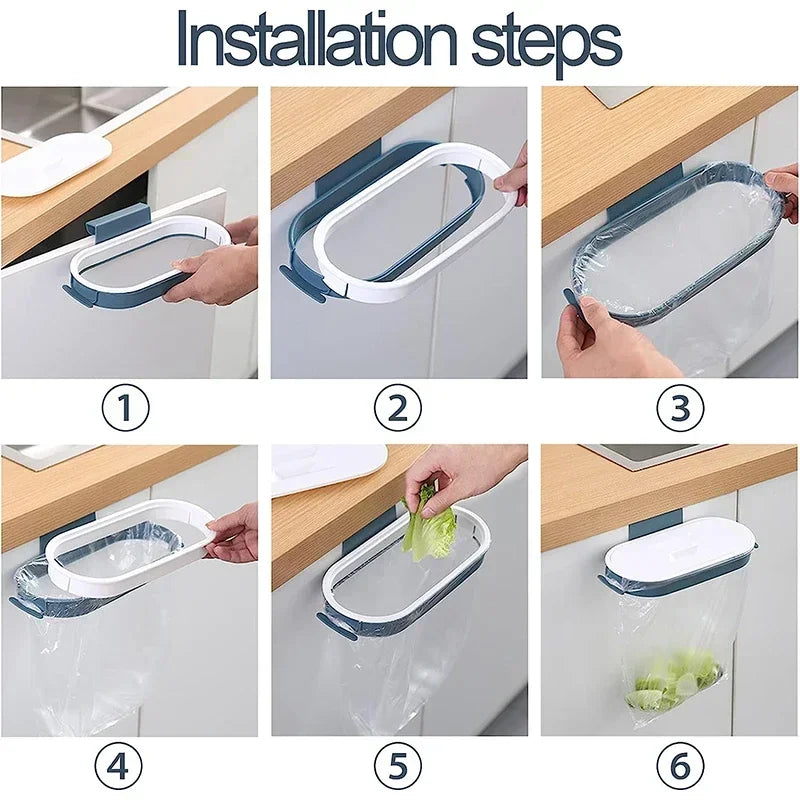 Kitchen storage,desktop storage,bathroom storage,living room storage hanging garbage bag,save space for living room and kitchen