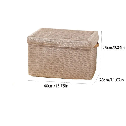 Home Organizer Minimalist Storage Box with Handle Large Capacity Sorting Box Creative Foldable Storage Basket Key