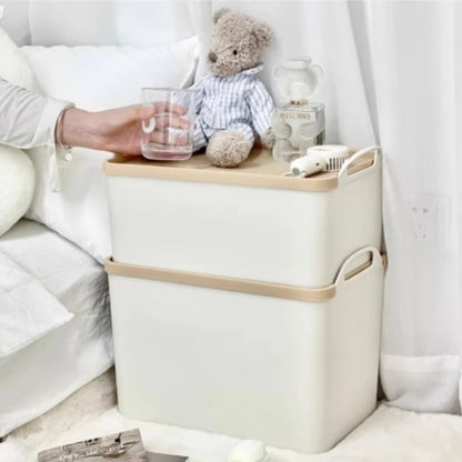 Multi-Function Home Organizer Storage Box with Handles for Closet Floor Storage Bin for Blankets And Miscellaneous Items