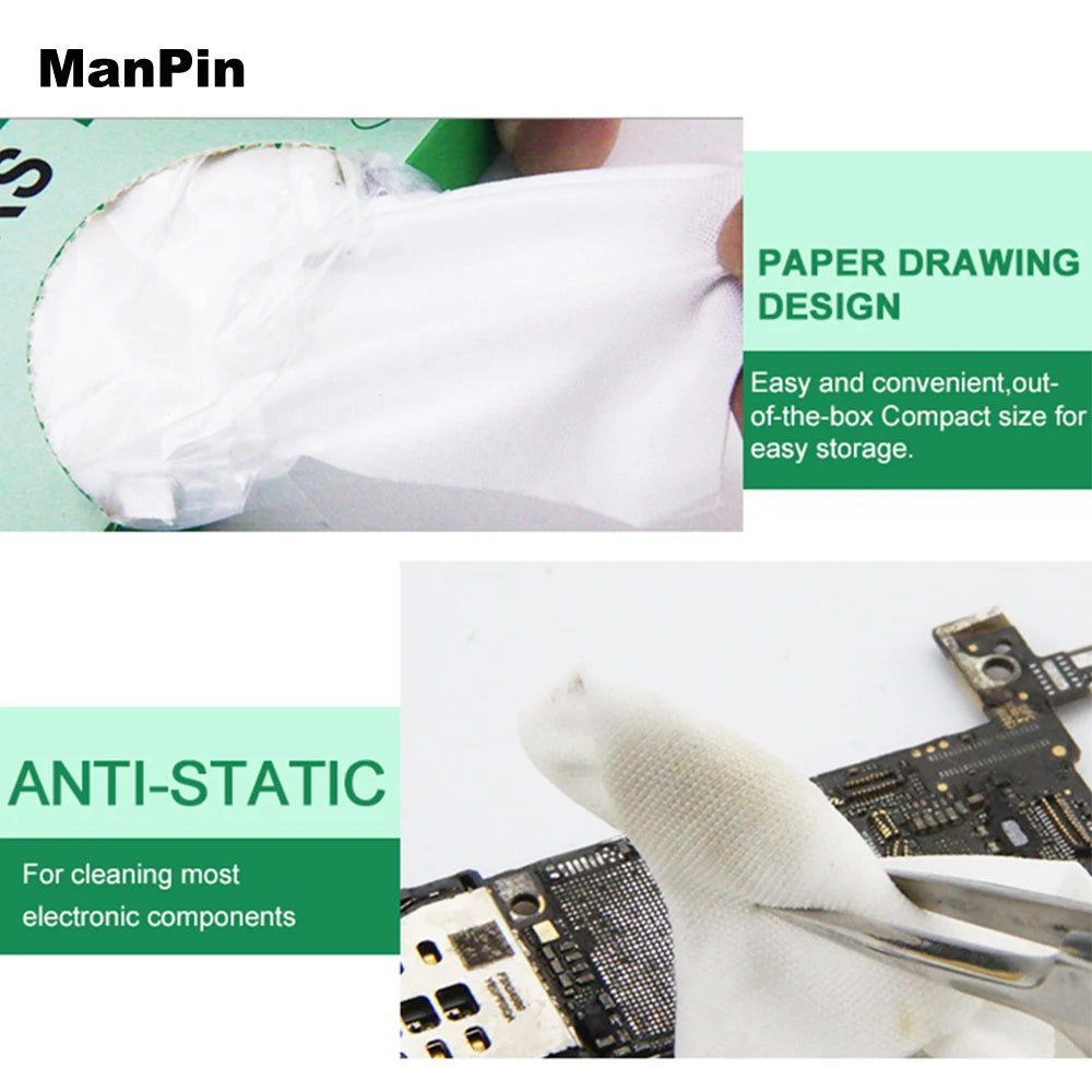 Cleanroom Wipers Cleaning Cloth Electronics Screen Dust Remove Anti Static Computer Display Camera Lens Phone Repair Fix Tools