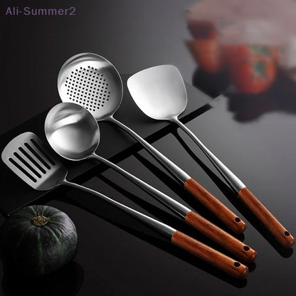 Kitchen Utensils Wok Spatula Iron And Ladle Tool Spatula For Stainless Steel Cooking Equipment Kitchen Accessories Essentials