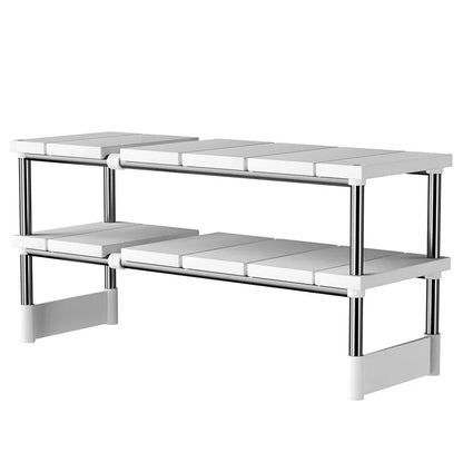 Kitchen Bathroom Cabinet Organizer Durable Multi-Layer Space-Saving Pot Holder Adjustable Under Sink Storage Rack Expandable