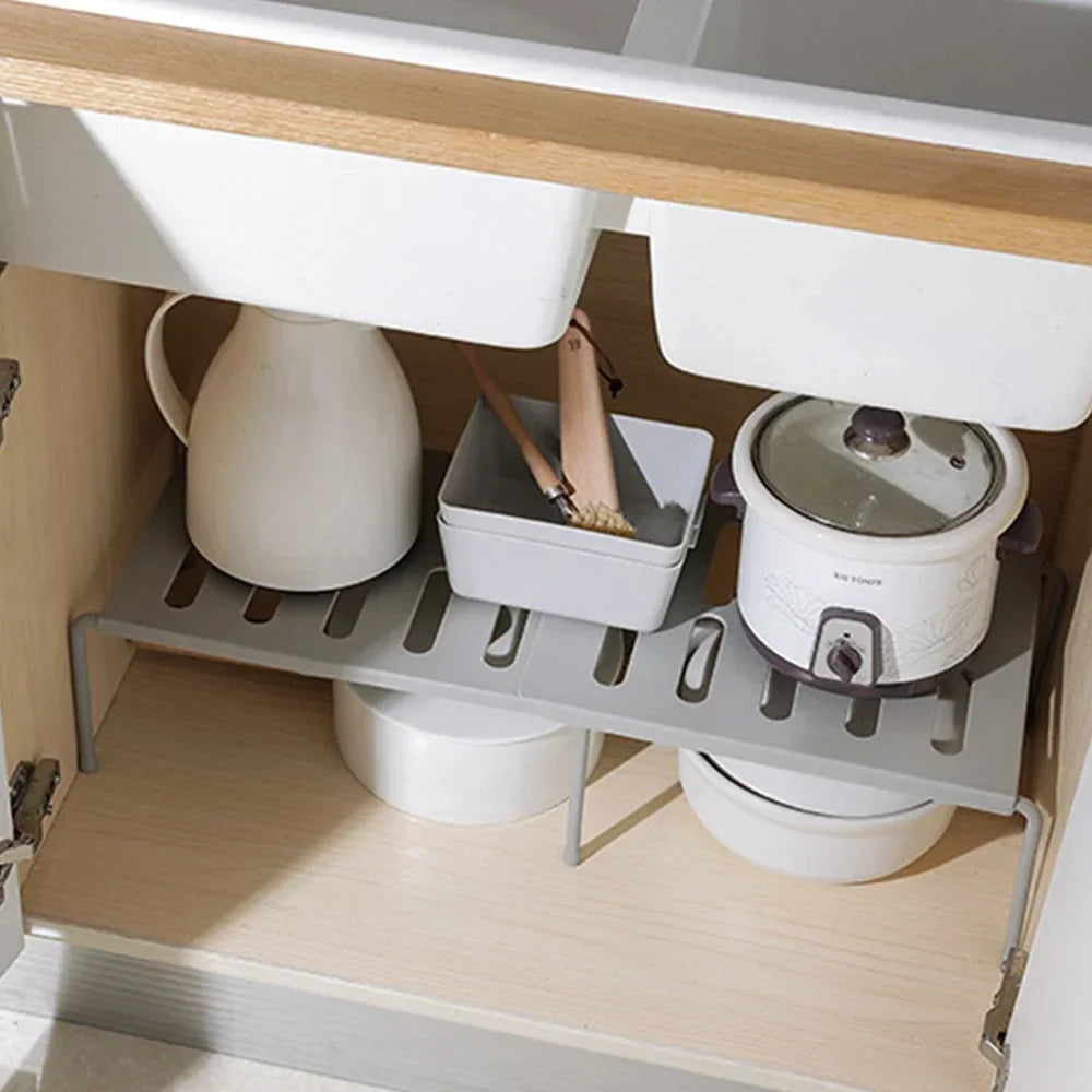 Kitchen Closet Organizer Storage Shelf for Wardrobe, Decorative Cabinet Holders, Space Saving Rack