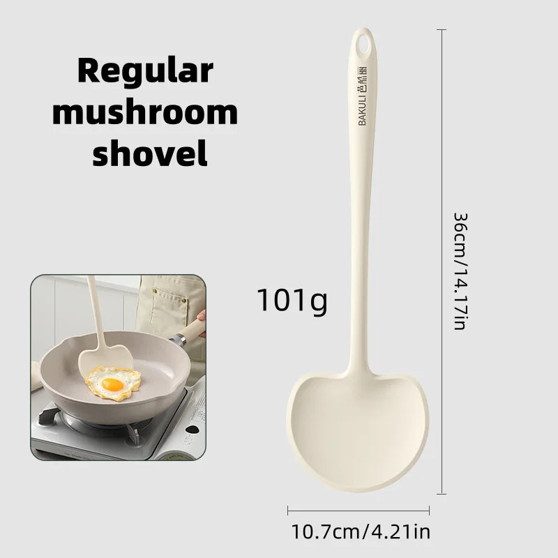 Kitchen Essentials Heat-resistantSilicone Mushroom Spatula, Soup Spoon, Bowl Catcher, Grill Clip, Kitchen Tools, Hook storage