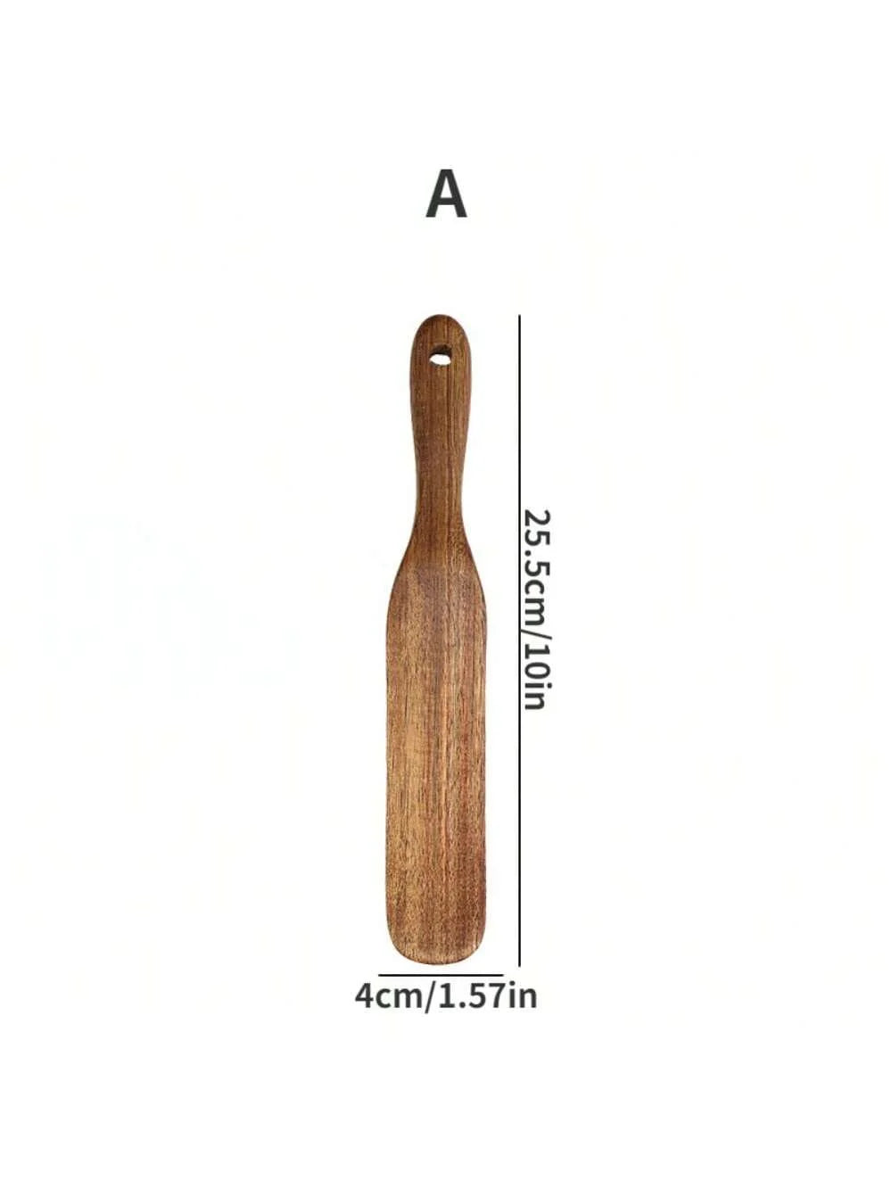 Wooden Cooking Tools Set 5PCS Teak Wood Non-Stick Heat Resistant Spatula Spoon Kitchen Tools for Cooking Serving and Stirring